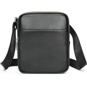 Men's Purse and Bag Small Mini Genuine Leather Messenger and Shoulder Bag